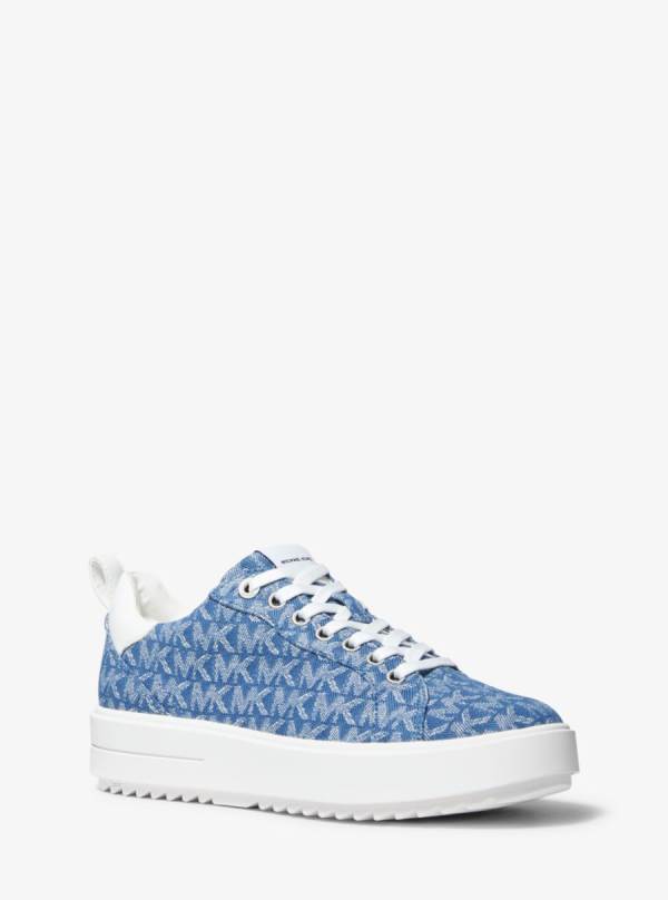 Damske Tenisky Michael Kors Emmett Denim Jacquard Modre - Topanky Michael Kors Lacne | PVQNM-6075